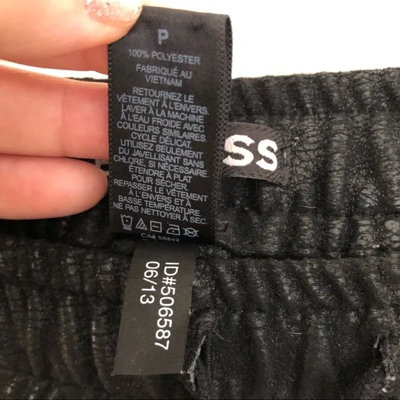 Express Faux Suede Jogger Sweatpants Elastic Waist - Picture 3 of 10